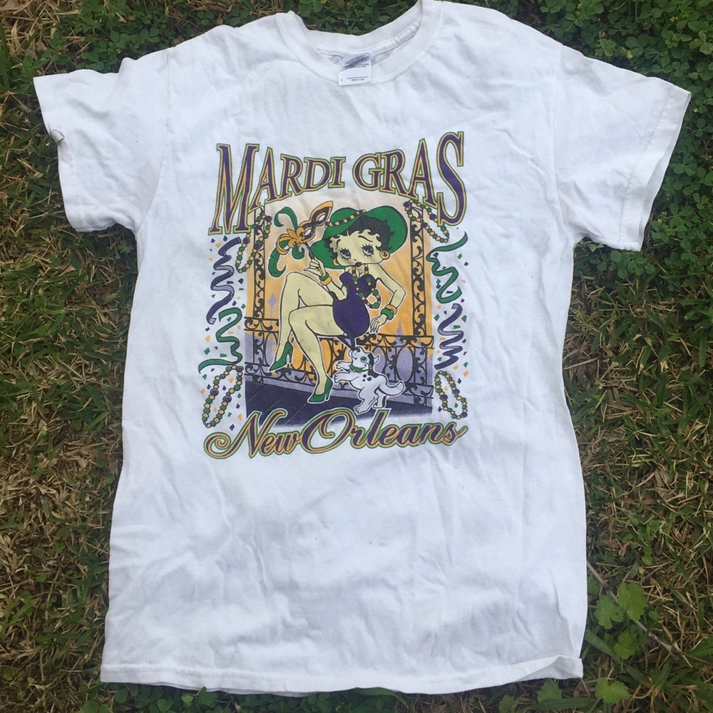 Mardi Gras Betty Boop t shirt